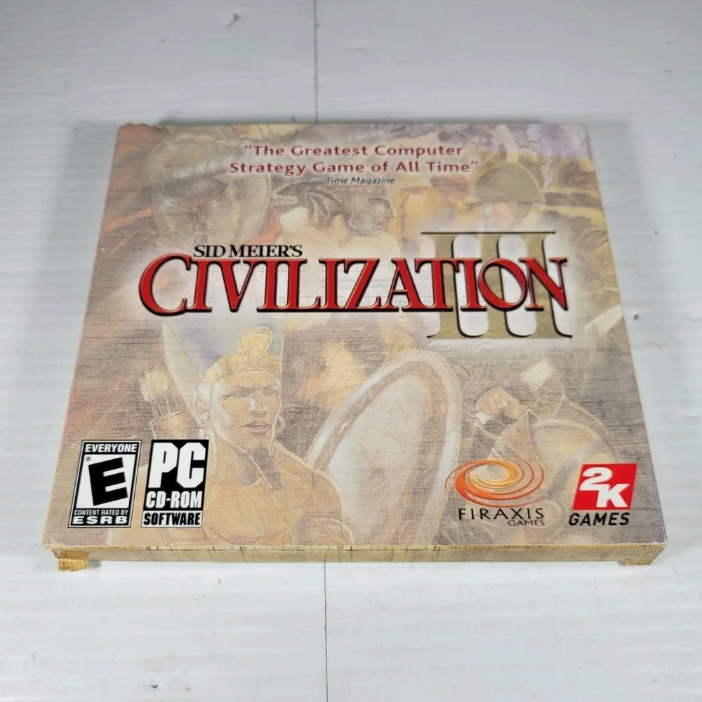 Sid Meier's Civilization III PC CD-ROM Cardboard Gatefold Cover Sealed New